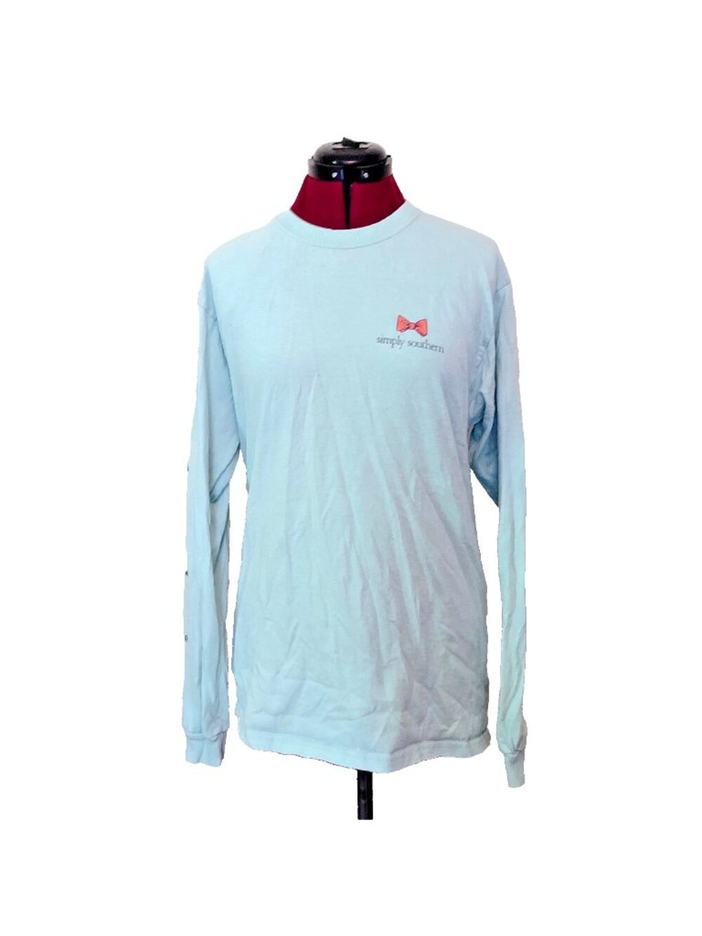 Simply Southern Shirt Womens Medium M Hello Fall Long Sleeve Logo Graphic Tee